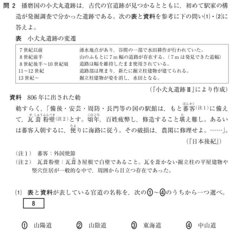 【共通テスト日本史】設問構成＆出題範囲を分析。問題にはパターンがあった！